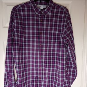 Old Navy EverydayShirtRegularFitBuiltinFlex XL PlaidLngslvsPocket ButtonUp Men's